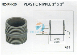 Khớp nối ty nhựa ABS NZ-PN-25